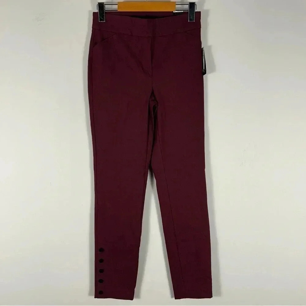 NWT Reitmans Iconic Slim Pants | Burgundy Quiet Luxury Workwear❤️